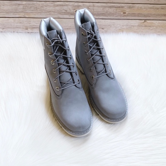 Timberland Lucia Way 6” Grey Waterproof Boots - Picture 3 of 7